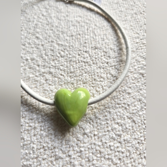 FREE PEOPLE, Under The Sea Collar -Lime Green/White, NWOT (Partial Tag Included) - Picture 4 of 5